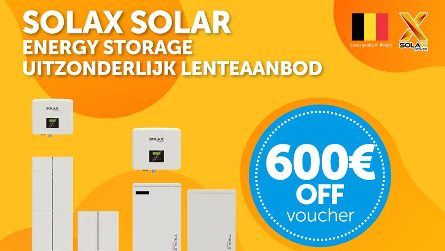 600 euro korting: exclusieve lenteaanbieding van SolaX Energy Storage
