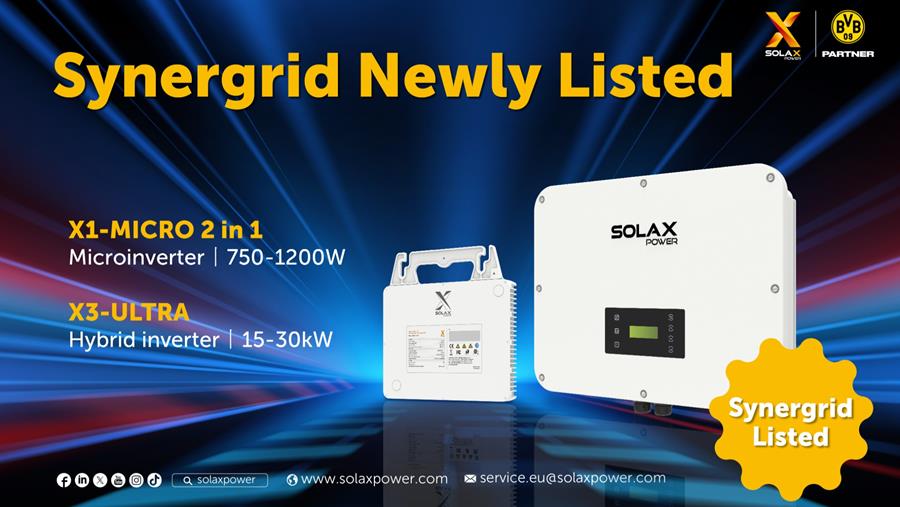 Les onduleurs SolaX Power sont repris dans la liste Synergrid