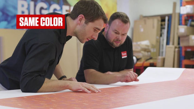 Canon print 5 delen van een Wallcovering op 5 verschillende plaatsen in de wereld