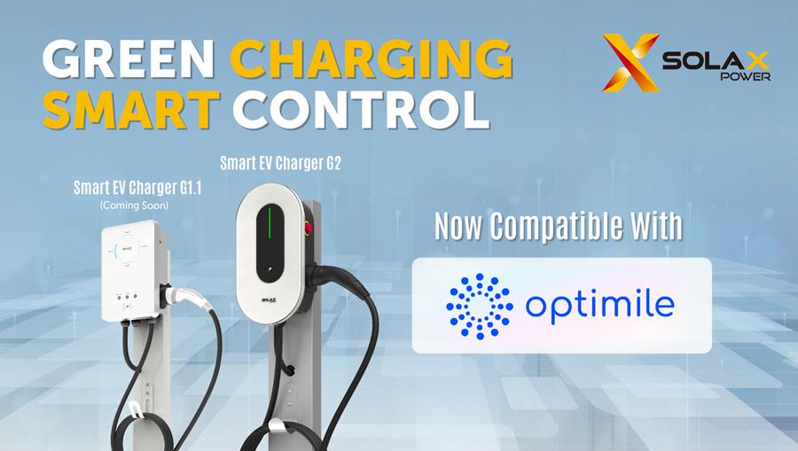 SolaX Smart EV Charger G2 désormais compatible avec Optimile