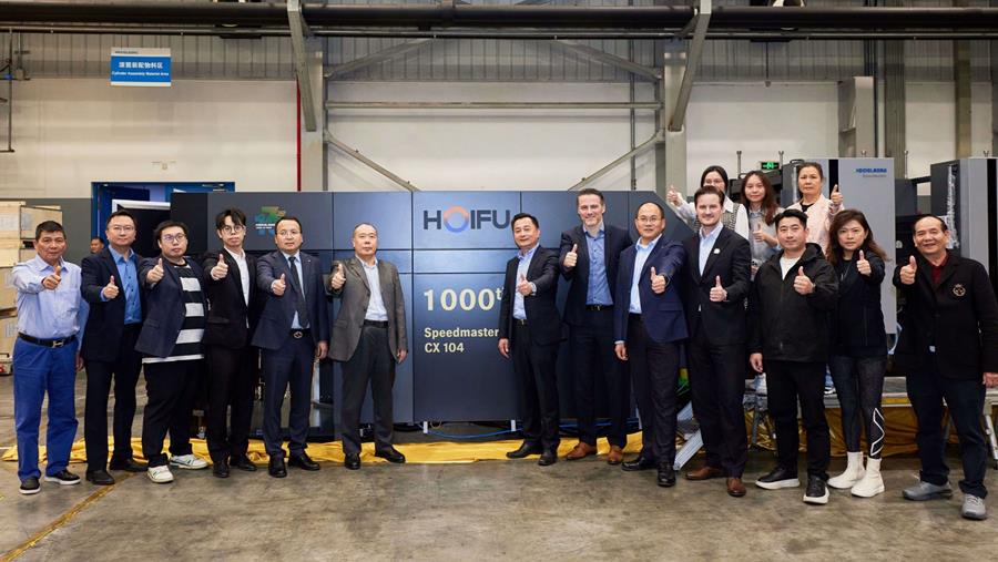 Duizendste Speedmaster CX 104 verscheept naar Chinese verpakkingsdrukker